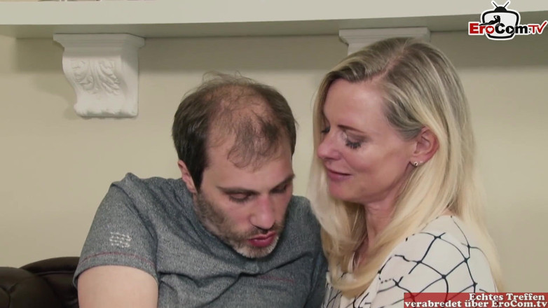 EroCom: German blond stepmom get doggystyle sex until orgasm