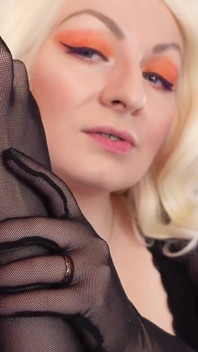 Asmr: Mesh Gloves. (no Talking) Hot MILF Slowly Sfw Video