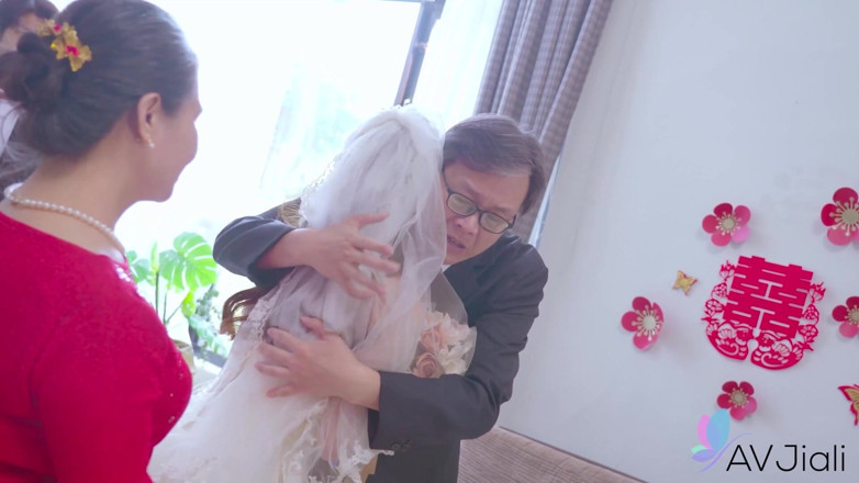 AV Jiali: Groom gets cucked by sakura on his wedding night