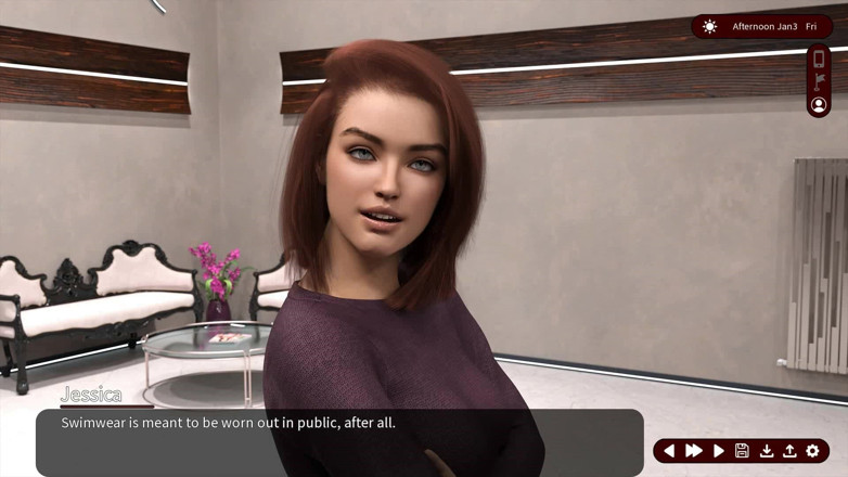 Dirty GamesXxX: Chuchotements de désir : la belle femme sexy dans un magasin...