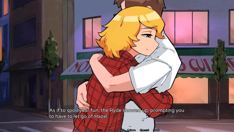 Futavision: 榛子拉特：金发变性人在餐厅的第一人称视角冒险足交 - 第三集