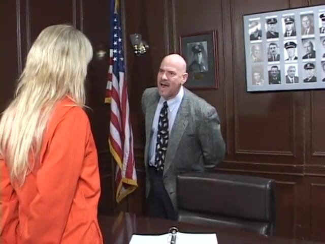 Vintage megastore: Detective fucks the suspect blonde.