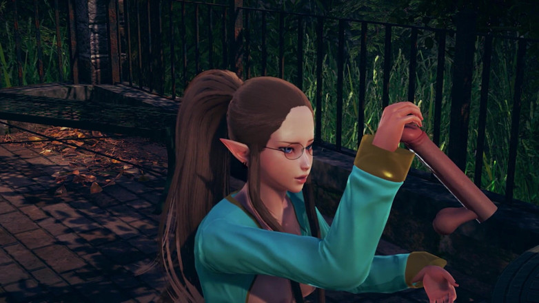 Waifu club 3D: Asked an elf girl to jerk off a big cock
