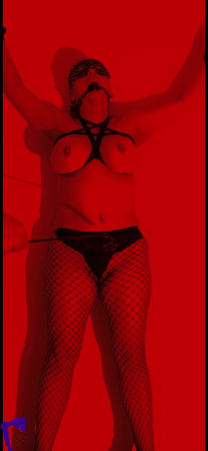 AlinaVelvet: Sclavă matură sexy legată folosită tare: biciuită, ceară fierbinte pe țâțe și...
