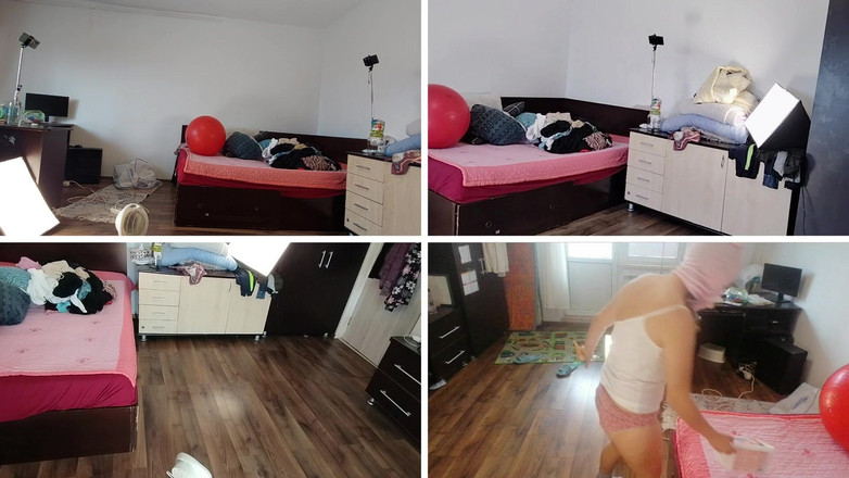Amateur_MS: Amateur-ehefrau lutscht eis, behaarte latina-muschi, dicker arsch, große nippel