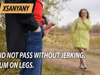 XSanyAny: Did Not Pass without Jerking. Cum on Legs.