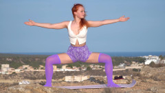 Sheryl X Sinclair: Relaxing Yoga with Abs Stretch and Gymnastic Bridge