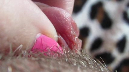 Cuteblonde666: Extreme close up on my hard clit head