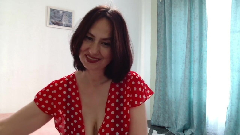 AngelaMilf: Horny Hairy MILF Spat on Her Big Beautiful Tits Halos