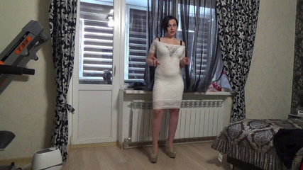 Sexy Milf: The sexiest my outfit N2 Modeling little white dress for...