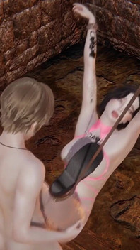 BDSM 던전의 후타나리 라나 2부 | 3D 헨타이