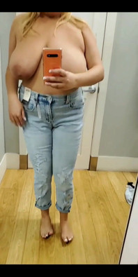 Topless in Jeans