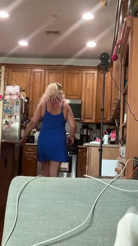 Sexy Blonde Real Wife in Every Day Life.