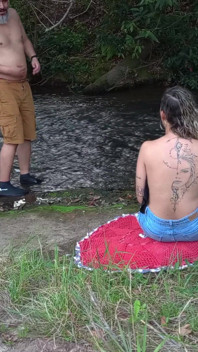 Encounter with a Stranger at a Waterfall Ends in Sex.