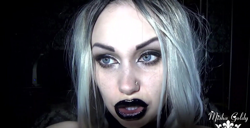 Goddess Misha Goldy: 잔인한 마녀는 살아 당신을 소비합니다!