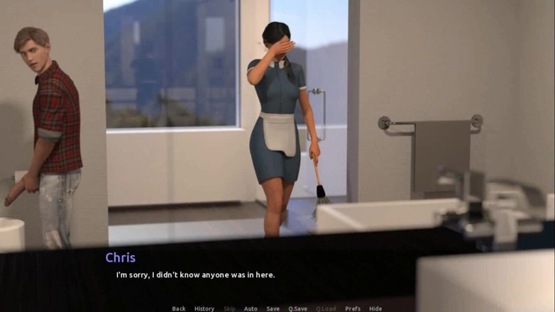 Dirty GamesXxX: A visita: pau muito grande, e uma gozada facial enorme...
