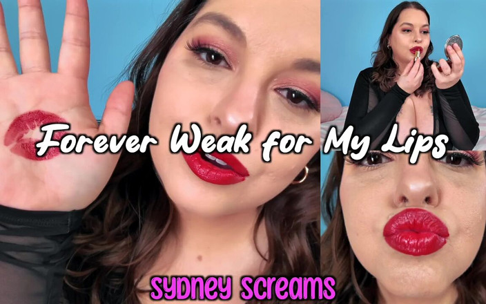 Sydney screams fetish: Forever Weak for My Lips - Uwodzicielska Sydney Krzyki Stosuje czerwoną...
