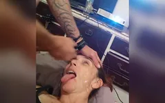 Giving my hungry whore a feed