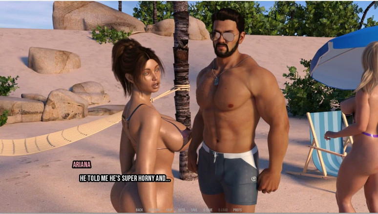 XXX Games Bunk: Ariana dark christmas2 - เกมเพลย์ - สวมบทบาท - แลกเมีย - เพื่อนแชร์เมียและเย็ดในรถ