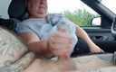 Sweet July: Milf jerks off my cock in the car until I...