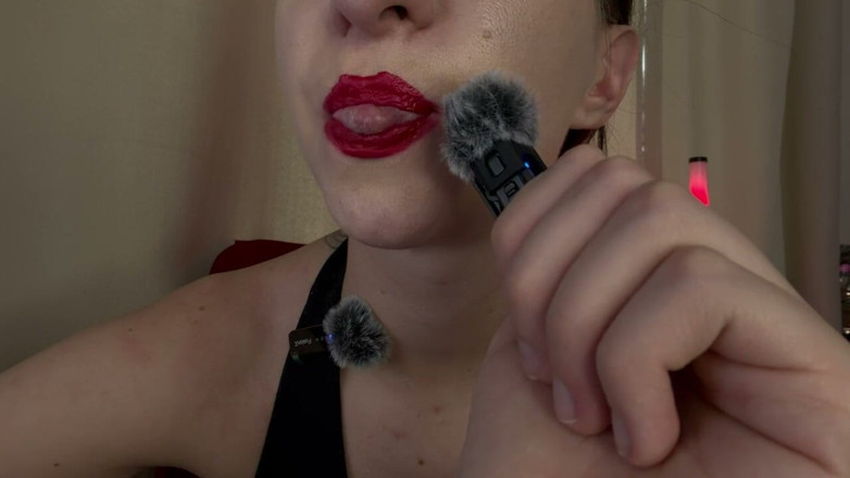 Skinny_lady69: Mouth Sounds, Wet Swallows &amp; Bubblegum Control Goddess Asmr / Chewing Fetish