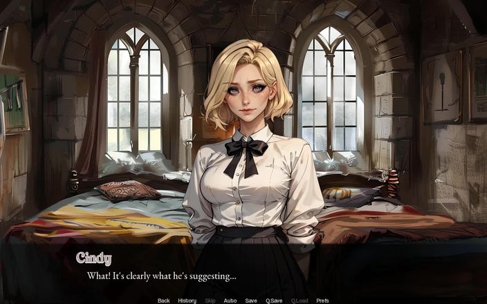 Dirty GamesXxX: ミステリーの大学:彼氏がけいれんし、寮のマスターの彼の女の子が吸うのを見て、彼らは彼女を兼ふしだらな女にした - エピソード8