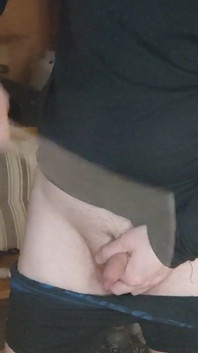 Amateurboy Canes His Small Sensitive Cock