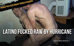 French pigs used raw by French straights: latino zadek surový ošukaný Hurikánem