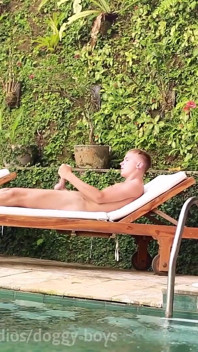 Hotel Pool Jerk off Outdoors