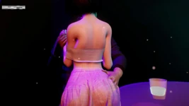 나이트 클럽에서 모르는 놈과 섹스하는 음탕한 소녀 친구 - 3D 애니메이션