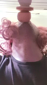 Crossdresser Pina dildo deepthroat menelan hal keras
