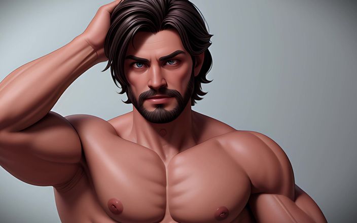 Erotic Man: Scruffy Hunks: Bildspel av Scruffy 3D Cgi Men