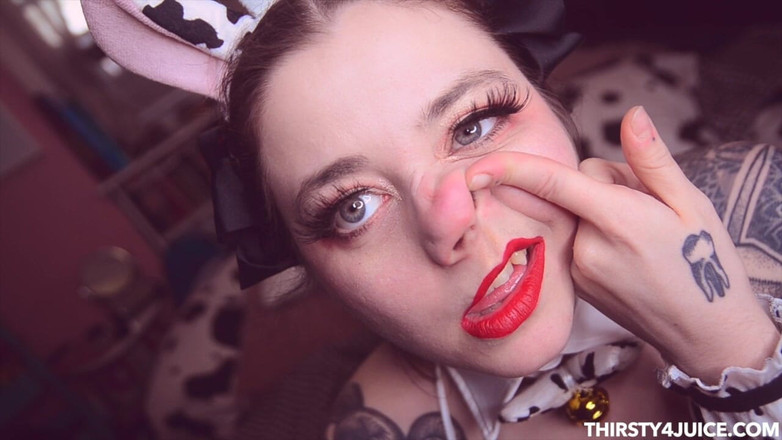 Freshie juice: Hucow nose fetiche play // ganchos