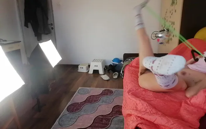 Mirsur: Amateur Stepmom Does Yoga Naked, Hairy Pussy, Big Ass, Big...