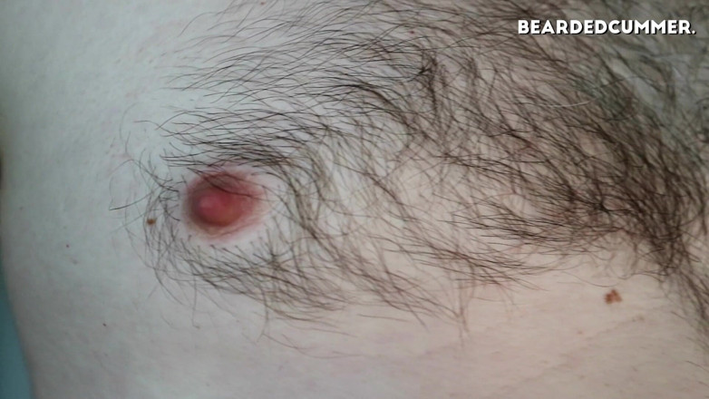 Beardedcummer: Håriga gropar, bröst, skägg och bröstvårtlek
