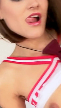 Ass Teens Scene-4 brunette Viola Dressed as a Student Fucked in the Ass Enjoys Facial