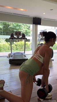 Glutes Workout in Tight Booty Shorts