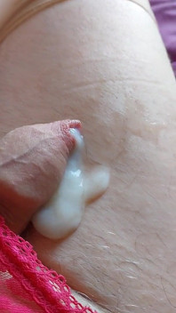 Bijna handsfree kleine clit, kontplugde sissygasm