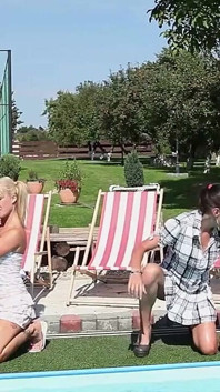 Group of Naughty Young Friends Having Fun