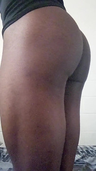 Faggy Sissy Boy Tranny Jacking Big Black Dick and Spreading Ass Cheeks