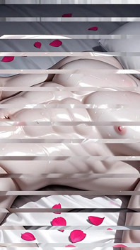 Albino twink aceitada caricia de pecho conduce a un juego suave de polla