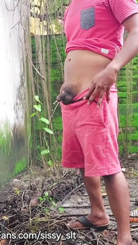 Shemale, Ladyboy Sissy Slave Piss Outdoors Compilation