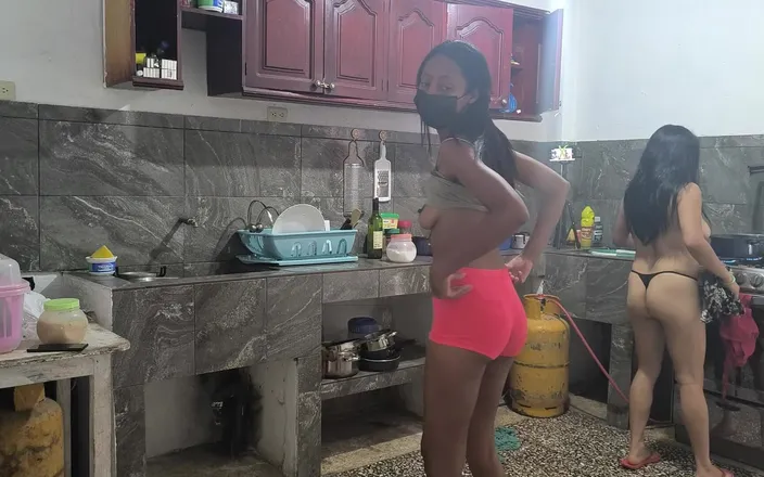 NEGRITA SEXY: We Are Cooking Lunch and Then We Start Undressing in...