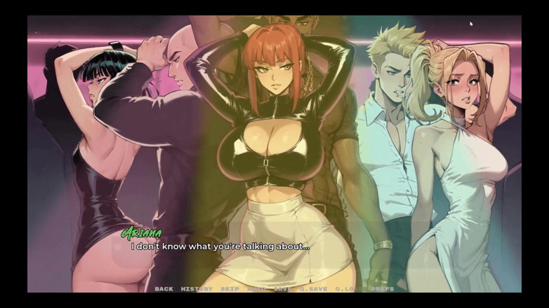 Cumming Gaming: マイ・ニュー・ガールフレンドゲーム 変態タブー エピソード56 継姉がナイトクラブで友達の大きな黒いチンコを空想する!