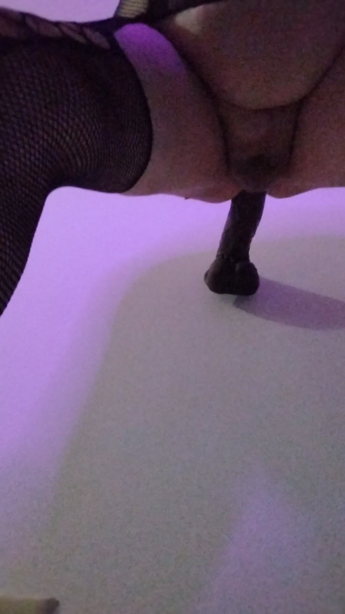 Princess Udders: Teasing Wall Fuck in Pink and Black