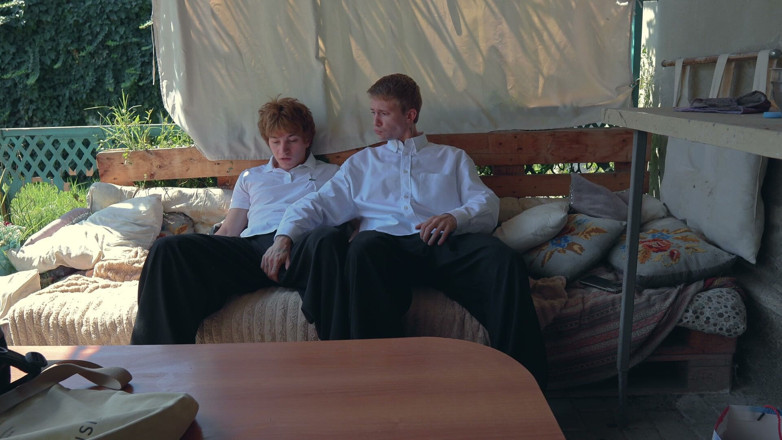 Ethan Lestray: Two Students in the Yard: Big Cock Top, Deepthroat, Then...