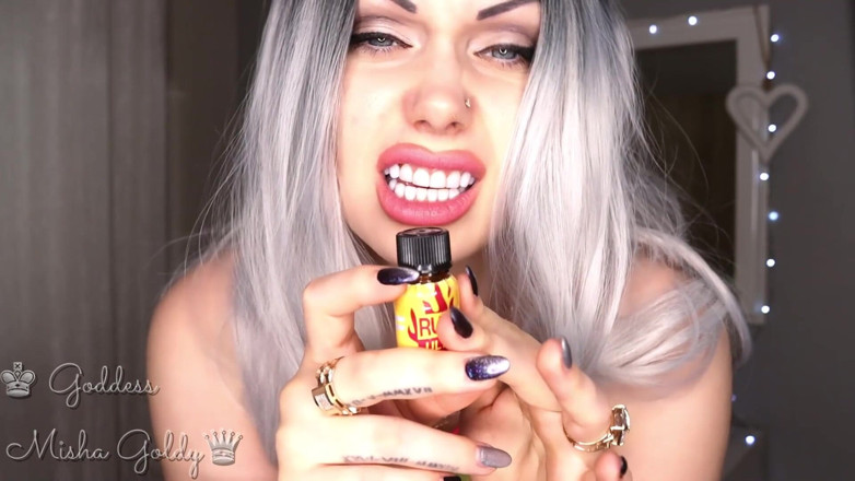 Goddess Misha Goldy: Mesmerizing ASMR! You are nothing but a pump sniffing junky!...
