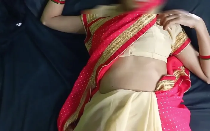 sakshi_raniii: Sexy beautiful pink saree lady fucking in night