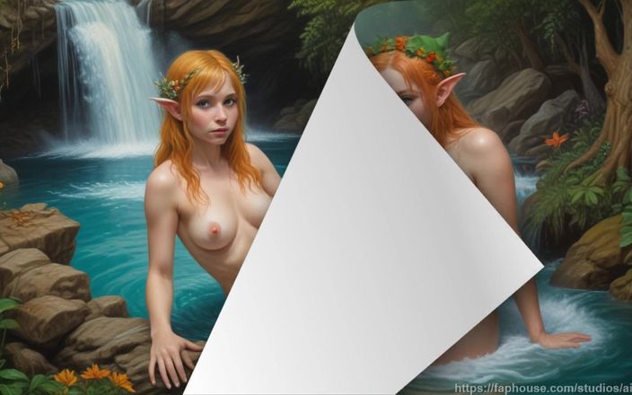 AI Girls: 42 vackra nakna tonårsflickor i vattendammen Ai genererade bilder