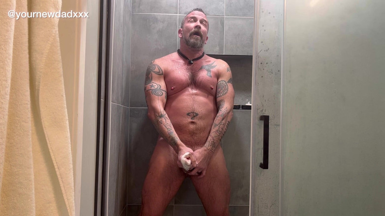 YourNewDadXXX: Shower Stroke 240204